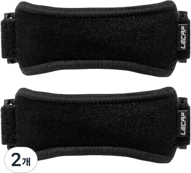 LECAF 護膝 LE6R002BLK 2入, 黑色, 2個