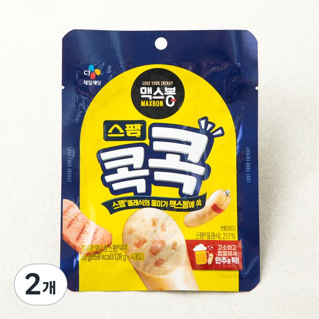 맥스봉 스팸콕콕 소시지 4개입, 80g, 2개