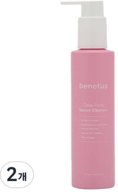 benetus 深層純淨精華潔面乳, 150ml, 2個