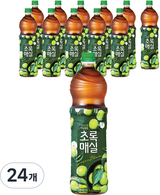 웅진 초록매실, 1.5L, 24개