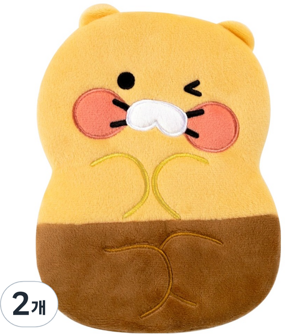 춘식이 납작 파우치, 옐로우, 2개