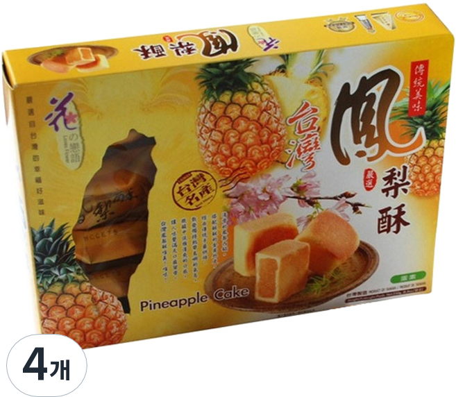 파인애플 케익, 250g, 4개