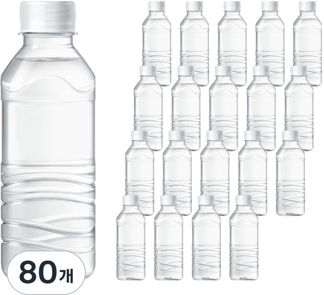 아이시스 생수 화이트캡 무라벨, 80개, 300ml