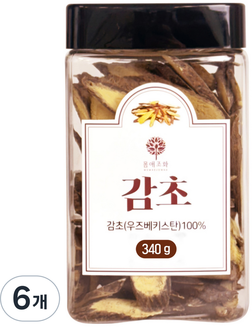 MOMAEJOWHA 特級甘草, 340g, 6個