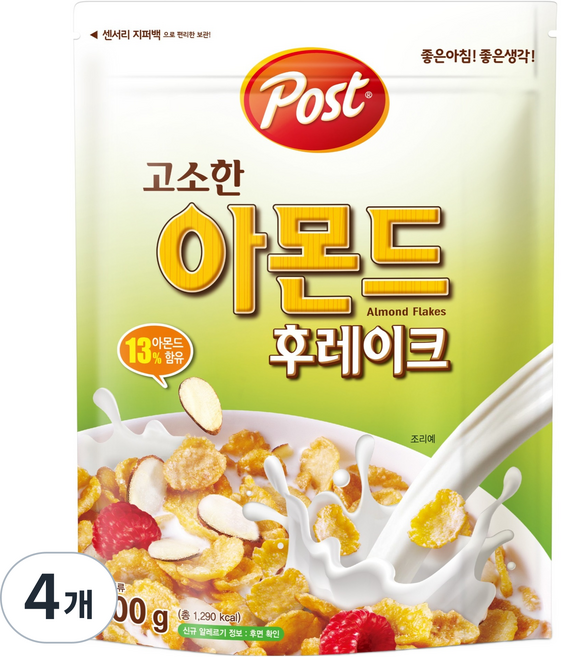 Post 杏仁脆片, 300g, 4個