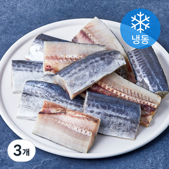 고등어청년 절단 삼치 구이용 토막당 80~100g (냉동), 3개, 1kg