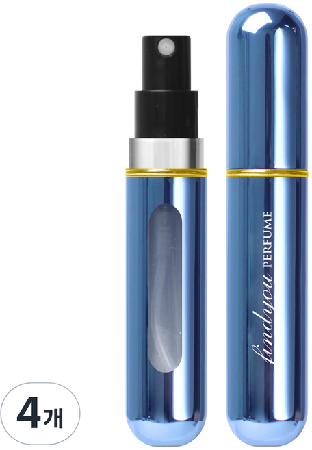 파인듀 향수 공병 8ml, 샤인블루, 4개