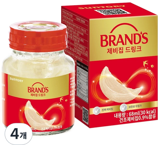 SUNTORY BRANDS 제비집 드링크, 4개, 68ml - 쿠팡