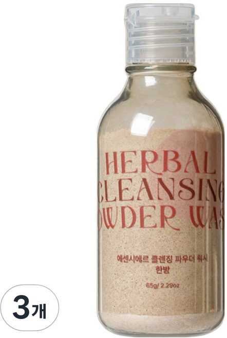 에센시에르 한방 파우더워시, 65g, 3개