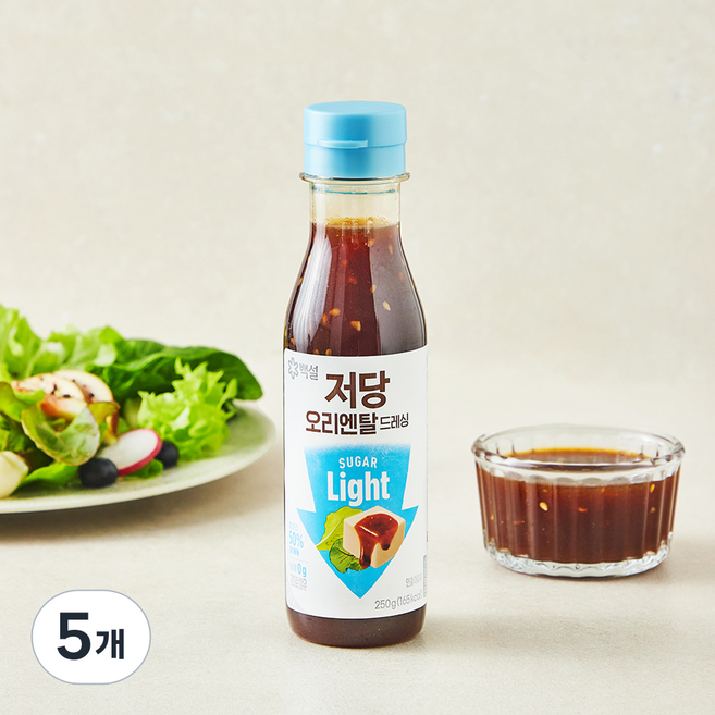 백설 저당 오리엔탈 드레싱, 250g, 5개