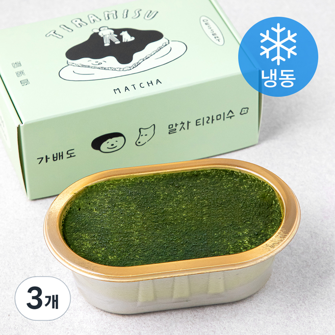 가배도 말차 티라미수 (냉동), 120g, 1개입, 3개