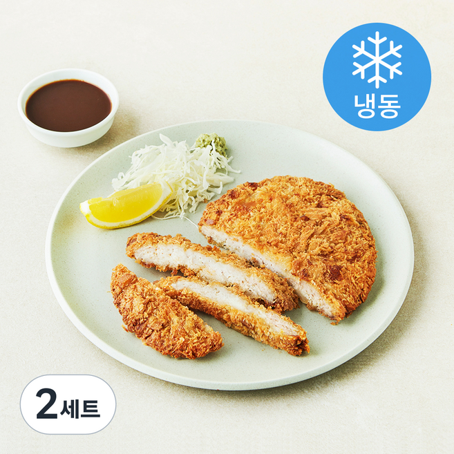 미식당 통등심 왕돈까스 230g + 소스 50g 세트 (냉동), 2세트