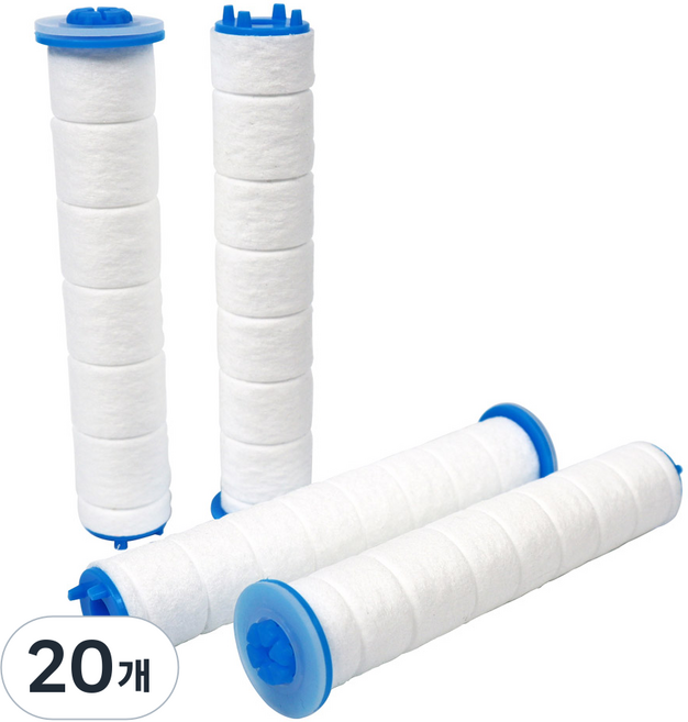 아쿠아듀오 SF-300A 샤워기 전용 녹물 제거 필터, 20개
