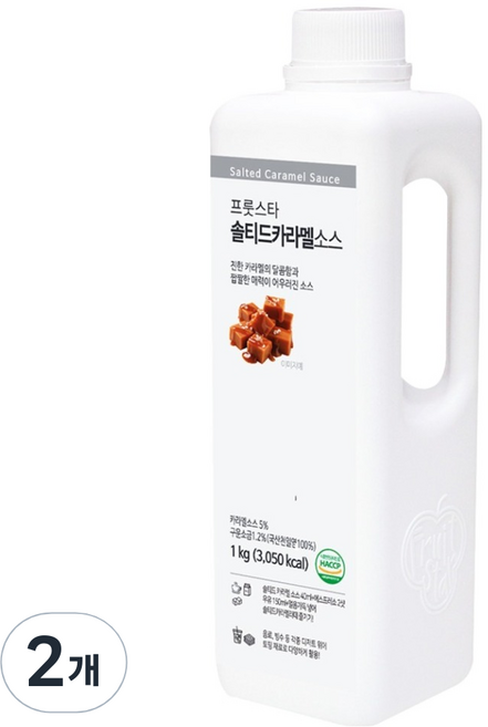 Fruit Star 海鹽焦糖醬, 2個, 1kg
