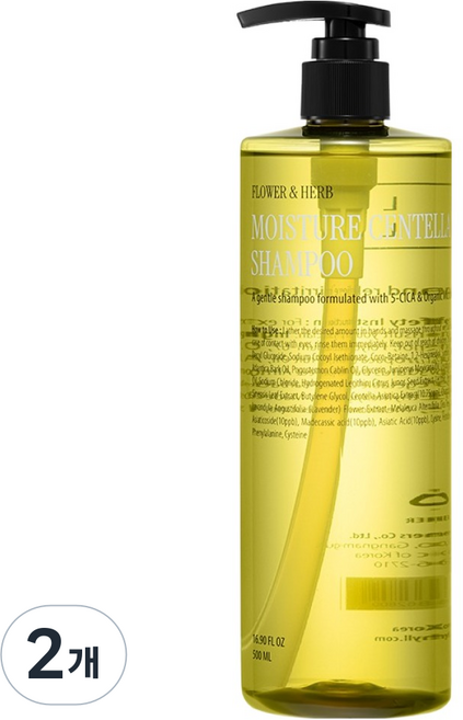 커리쉴 모이스처 센텔라 샴푸, 2개, 500ml