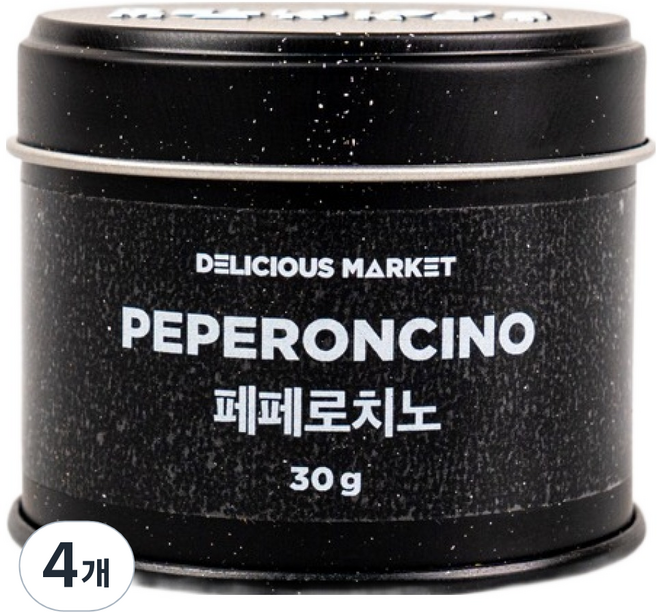 딜리셔스마켓 더블랙 향신료 페퍼론치노, 30g, 4개