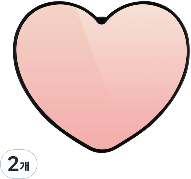 구스페리 머큐리 하트톡 휴대폰 거치대, 그라데이션 피치, 2개