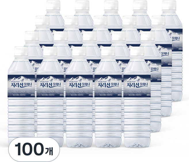 물하나 지리산 생수, 500ml, 100개
