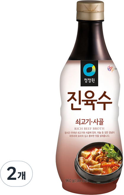 청정원 진육수, 960g, 2개