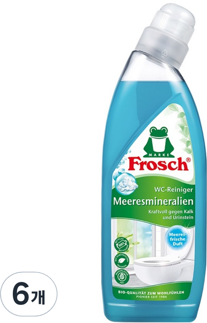 프로쉬 미네랄 변기 세정제, 750ml, 6개