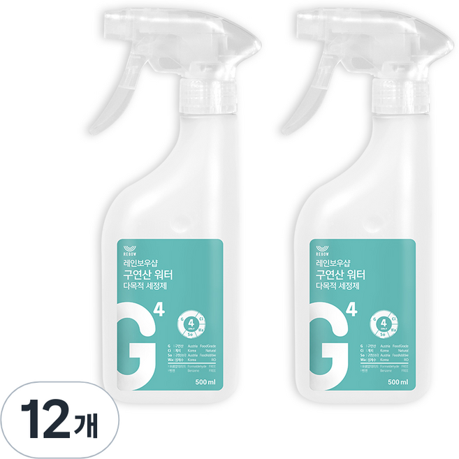 레인보우샵 구연산 워터 다목적세정제, 500ml, 12개