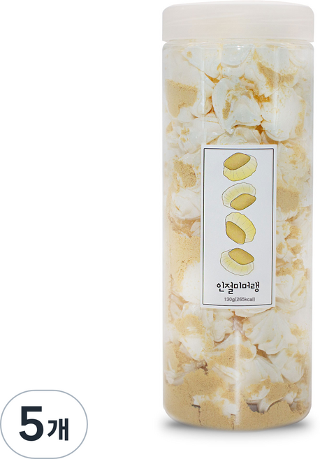 Soolong Dessert 棉花糖 馬林糖餅乾 韓式年糕口味 1000ml, 130g, 5罐