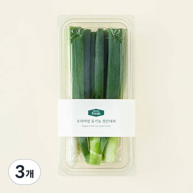 프리미엄 유기농 절단대파, 300g, 3개 - 쿠팡