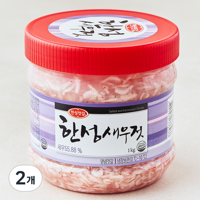 한성젓갈 한성새우젓, 1kg, 2개
