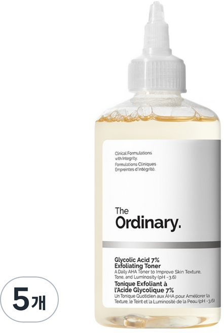 디오디너리 글리코릭 애시드 7% 엑스폴리에이팅 토너, 240ml, 5개