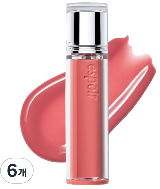 에스쁘아 꾸뛰르 글레이즈 립틴트, 17호 진저 피치, 6개