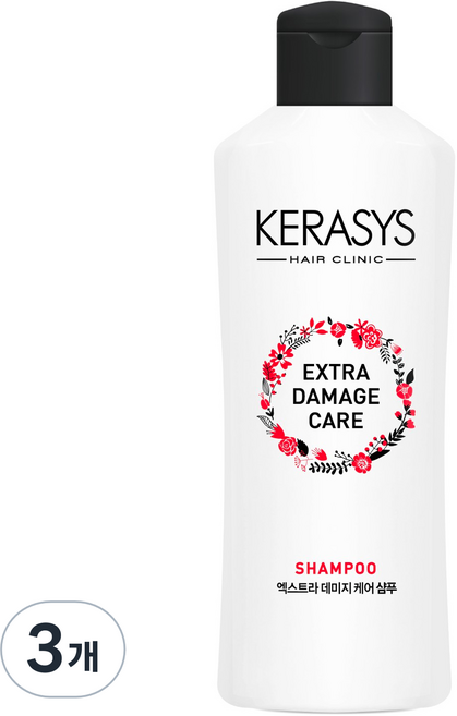 케라시스 엑스트라 데미지 케어 샴푸, 180ml, 3개
