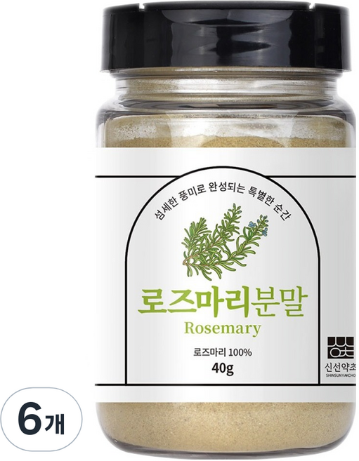 신선약초 로즈마리 분말, 40g, 6개