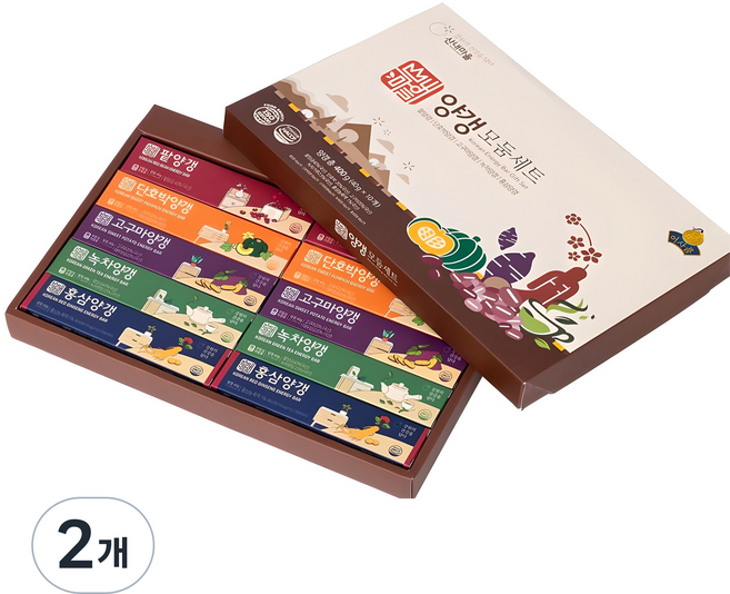 산내마을 양갱 모둠 세트, 400g, 2개