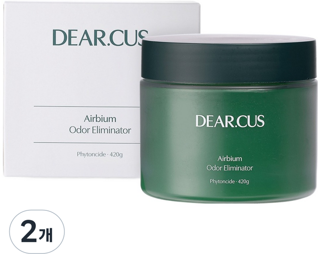 DEARCUS Airbeom 固體除臭劑 420 芬多精 正裝, 420g, 2個