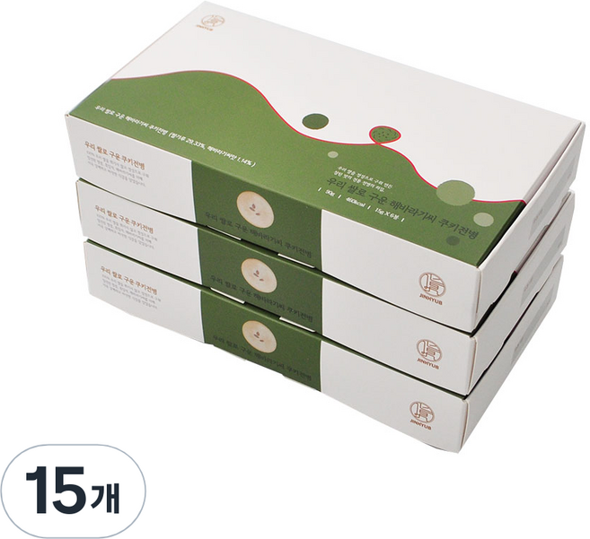 韓國米烤的葵花籽餅乾煎餅 15g*6入, 90g, 15個