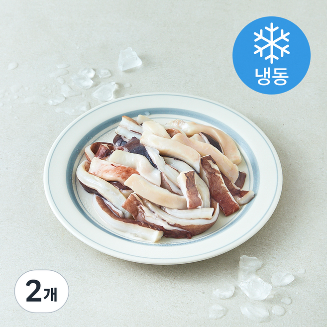 비비수산 손질 대왕오징어 귀채 (냉동), 2개, 500g