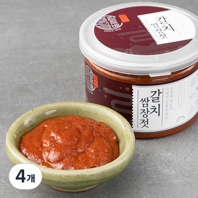 굴다리 김정배 명인젓갈 갈치쌈장젓, 250g, 4개