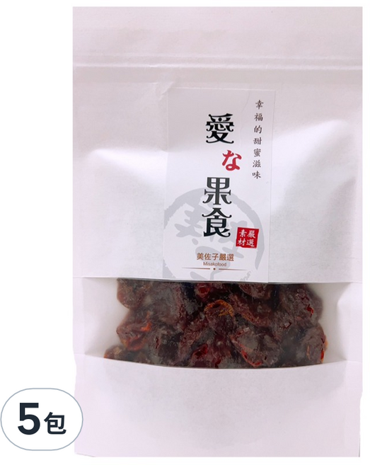 MISAKO 美佐子 嚴選果乾系列 聖女番茄乾, 5包, 130g