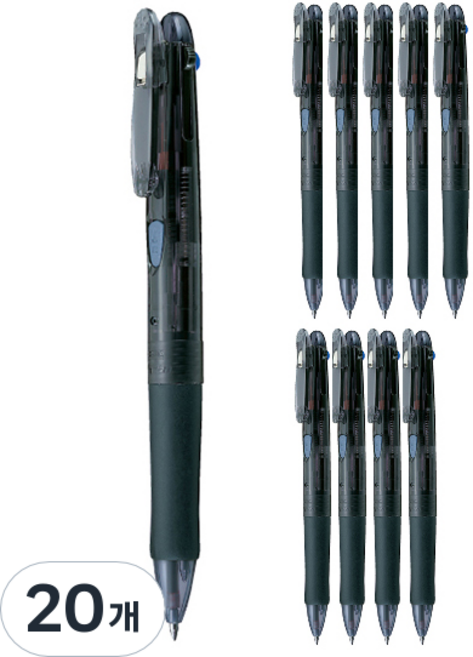 ZEBRA 斑馬牌 Clip-on 3C 多功能筆 0.7mm, 黑色, 20個