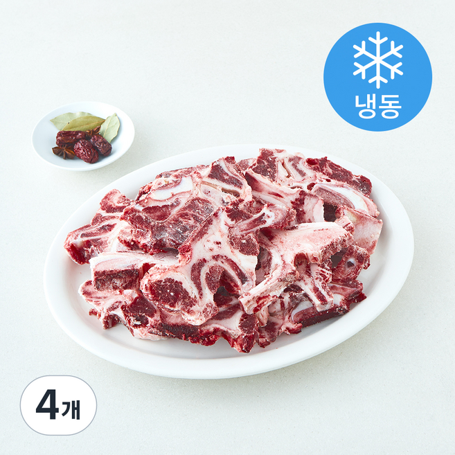 조은장터 잡뼈 탕용 (냉동), 4개, 4kg