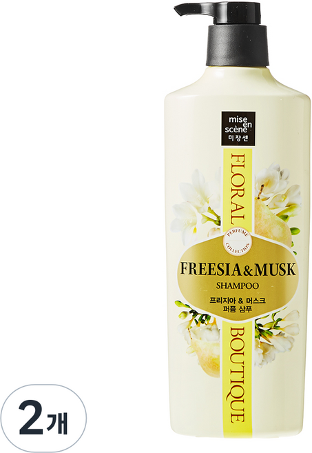 mise en scene 魅尚萱 花漾精品香氛洗髮精 小蒼蘭與麝香, 650ml, 2個