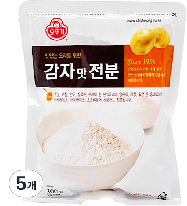 오뚜기 감자맛 전분, 300g, 5개