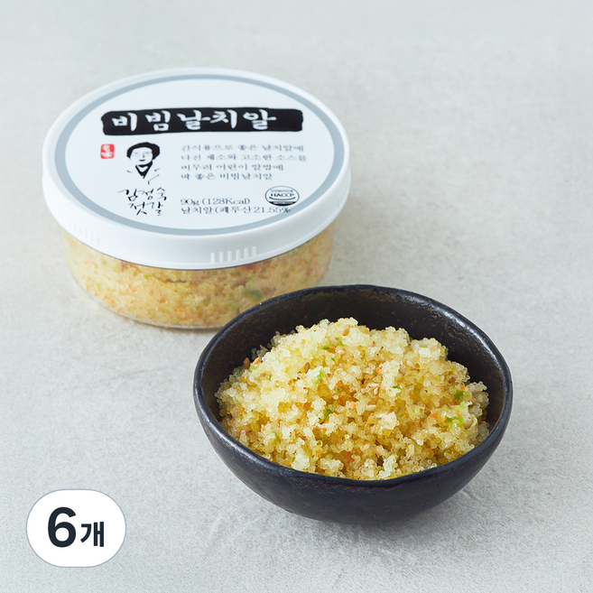 동광 김정숙 젓갈 비빔 날치알, 6개, 90g