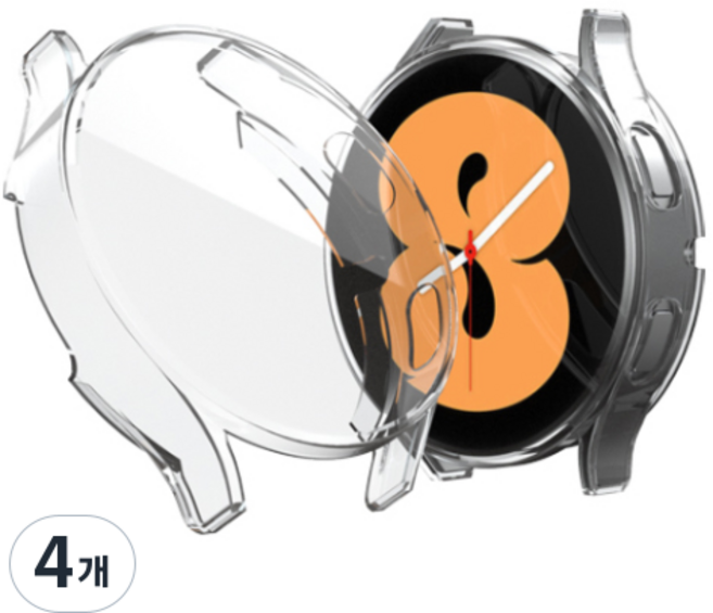 로랜텍 TPU 젤리 범퍼 림피오 케이스 40mm, 투명, 4개