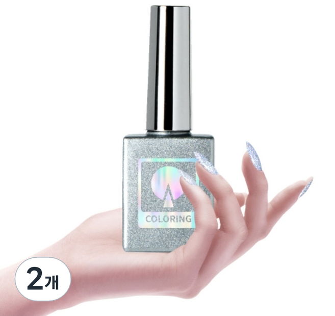 뷰젤 나홀로 드롭 글리터젤, 혼합색상, 2개, 10ml