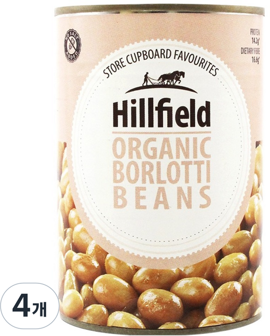 힐필드 유기농 볼로티빈 통조림, 4개, 400g