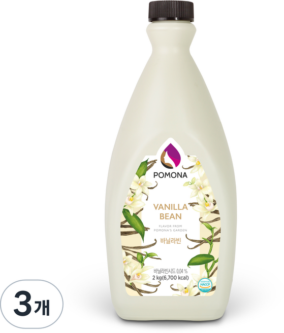 포모나 바닐라빈 소스, 2kg, 3개