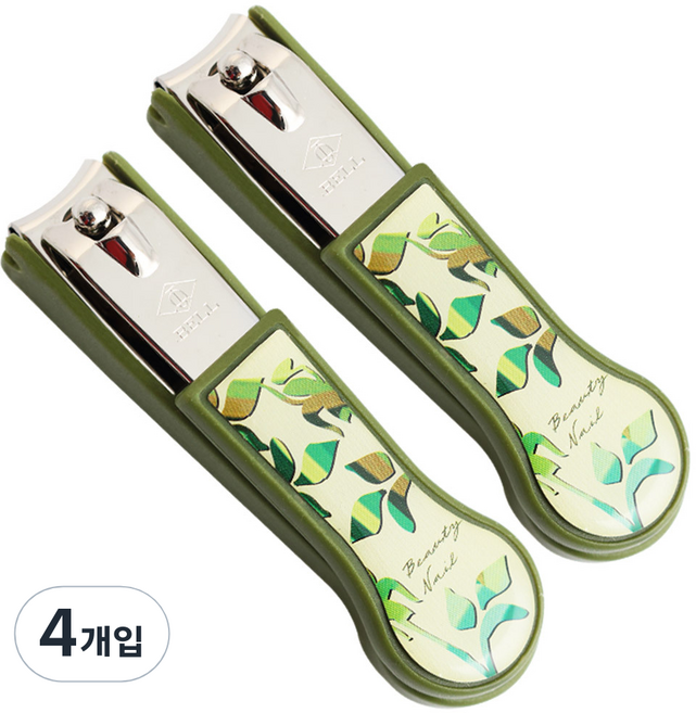 세븐스타 디자인 손톱깎이, 그린, 4개