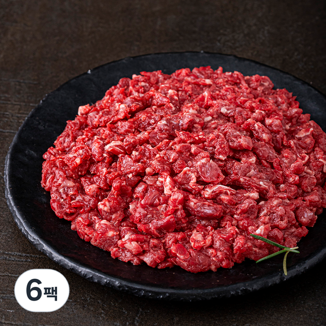 화담우 한우 다짐육 1+등급 (냉장), 300g, 6팩