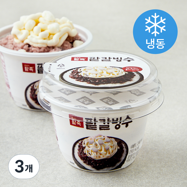 문호리팥죽 팥칼빙수 (냉동), 240ml, 1개입, 3개